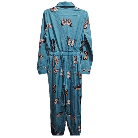 NWOT Women's CBR Romper SIZE Large Blue  Jumpsuit - Picture 2 of 2